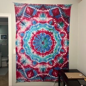 Extra Large Handmade Tie Dyed Tapestry